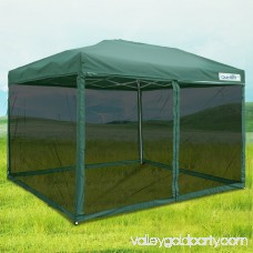 Quictent 10x10 Ez Pop up Canopy with Netting Screen House Instant Gazebo Party Tent Mesh Sides Walls With Carry BAG Pink